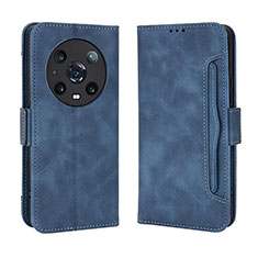 Leather Case Stands Flip Cover Holder BY3 for Huawei Honor Magic4 Pro 5G Blue