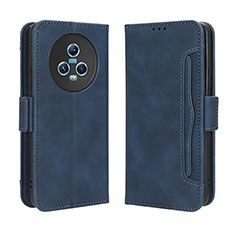 Leather Case Stands Flip Cover Holder BY3 for Huawei Honor Magic5 5G Blue