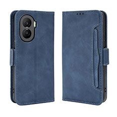 Leather Case Stands Flip Cover Holder BY3 for Huawei Honor X40i 5G Blue