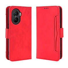 Leather Case Stands Flip Cover Holder BY3 for Huawei Honor X40i 5G Red