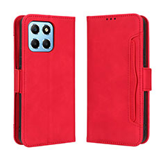 Leather Case Stands Flip Cover Holder BY3 for Huawei Honor X6 5G Red