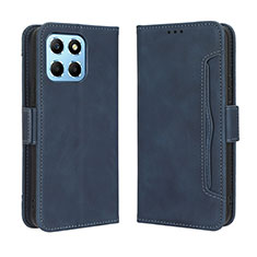 Leather Case Stands Flip Cover Holder BY3 for Huawei Honor X6 Blue