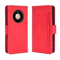 Leather Case Stands Flip Cover Holder BY3 for Huawei Mate 40 Pro Red