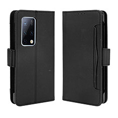 Leather Case Stands Flip Cover Holder BY3 for Huawei Mate X2 Black