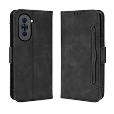 Leather Case Stands Flip Cover Holder BY3 for Huawei Nova 10 Pro Black