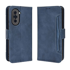 Leather Case Stands Flip Cover Holder BY3 for Huawei Nova 10 Pro Blue