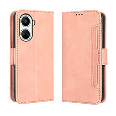 Leather Case Stands Flip Cover Holder BY3 for Huawei Nova 10 SE Pink