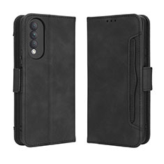 Leather Case Stands Flip Cover Holder BY3 for Huawei Nova 10z Black