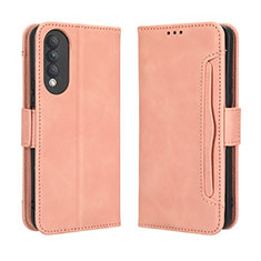 Leather Case Stands Flip Cover Holder BY3 for Huawei Nova 10z Pink