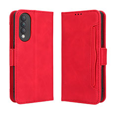 Leather Case Stands Flip Cover Holder BY3 for Huawei Nova 10z Red