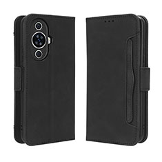 Leather Case Stands Flip Cover Holder BY3 for Huawei Nova 11 Pro Black