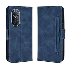 Leather Case Stands Flip Cover Holder BY3 for Huawei Nova 9 SE Blue