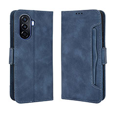 Leather Case Stands Flip Cover Holder BY3 for Huawei Nova Y70 Blue