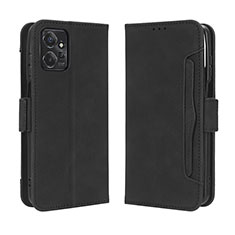 Leather Case Stands Flip Cover Holder BY3 for Motorola Moto G Power 5G (2023) Black