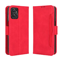 Leather Case Stands Flip Cover Holder BY3 for Motorola Moto G Power 5G (2023) Red