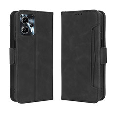 Leather Case Stands Flip Cover Holder BY3 for Motorola Moto G13 Black