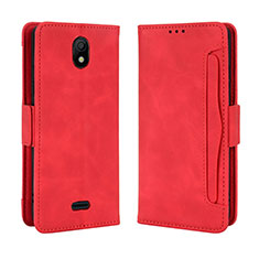 Leather Case Stands Flip Cover Holder BY3 for Nokia C100 Red