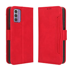 Leather Case Stands Flip Cover Holder BY3 for Nokia C300 Red