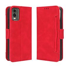 Leather Case Stands Flip Cover Holder BY3 for Nokia C32 Red