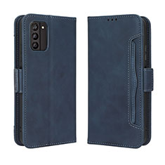 Leather Case Stands Flip Cover Holder BY3 for Nokia G100 Blue