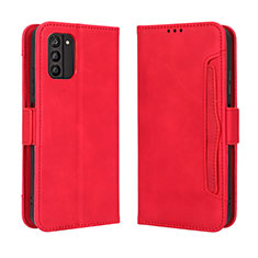 Leather Case Stands Flip Cover Holder BY3 for Nokia G100 Red