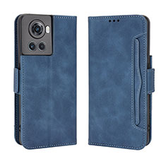 Leather Case Stands Flip Cover Holder BY3 for OnePlus Ace 5G Blue