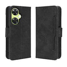 Leather Case Stands Flip Cover Holder BY3 for OnePlus Nord CE 3 5G Black