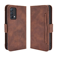 Leather Case Stands Flip Cover Holder BY3 for Realme GT Master 5G Brown