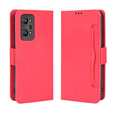 Leather Case Stands Flip Cover Holder BY3 for Realme GT Neo 3T 5G Red