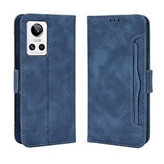 Leather Case Stands Flip Cover Holder BY3 for Realme GT Neo3 5G Blue