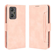 Leather Case Stands Flip Cover Holder BY3 for Realme GT2 5G Pink