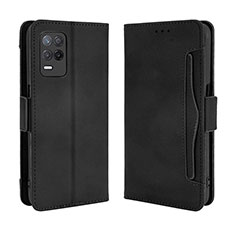 Leather Case Stands Flip Cover Holder BY3 for Realme Narzo 30 5G Black