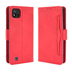 Leather Case Stands Flip Cover Holder BY3 for Realme Narzo 50i Red