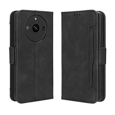 Leather Case Stands Flip Cover Holder BY3 for Realme Narzo 60 5G Black