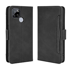 Leather Case Stands Flip Cover Holder BY3 for Realme V3 5G Black