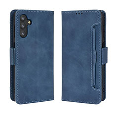 Leather Case Stands Flip Cover Holder BY3 for Samsung Galaxy A13 5G Blue