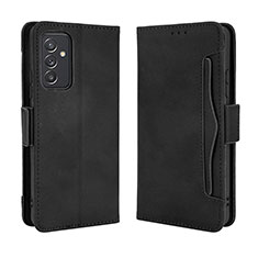 Leather Case Stands Flip Cover Holder BY3 for Samsung Galaxy A15 4G Black