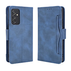 Leather Case Stands Flip Cover Holder BY3 for Samsung Galaxy A15 4G Blue