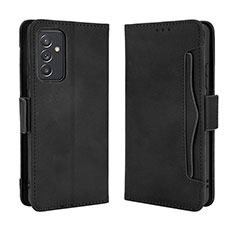 Leather Case Stands Flip Cover Holder BY3 for Samsung Galaxy A15 5G Black