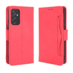 Leather Case Stands Flip Cover Holder BY3 for Samsung Galaxy A15 LTE Red