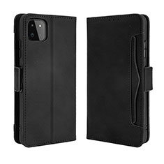 Leather Case Stands Flip Cover Holder BY3 for Samsung Galaxy A22 5G Black