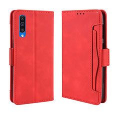 Leather Case Stands Flip Cover Holder BY3 for Samsung Galaxy A30S Red