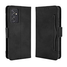 Leather Case Stands Flip Cover Holder BY3 for Samsung Galaxy A82 5G Black