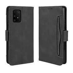 Leather Case Stands Flip Cover Holder BY3 for Samsung Galaxy A91 Black