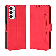 Leather Case Stands Flip Cover Holder BY3 for Samsung Galaxy F23 5G Red