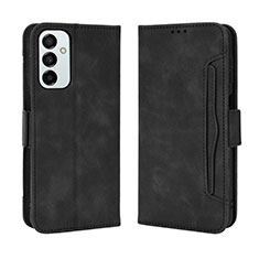 Leather Case Stands Flip Cover Holder BY3 for Samsung Galaxy M23 5G Black