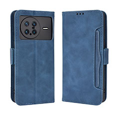 Leather Case Stands Flip Cover Holder BY3 for Vivo X Note Blue