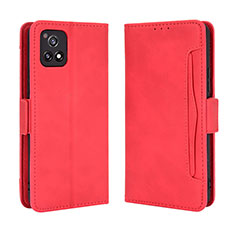 Leather Case Stands Flip Cover Holder BY3 for Vivo Y31s 5G Red