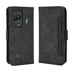 Leather Case Stands Flip Cover Holder BY3 for Xiaomi Black Shark 5 5G Black