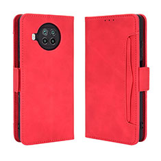 Leather Case Stands Flip Cover Holder BY3 for Xiaomi Mi 10i 5G Red